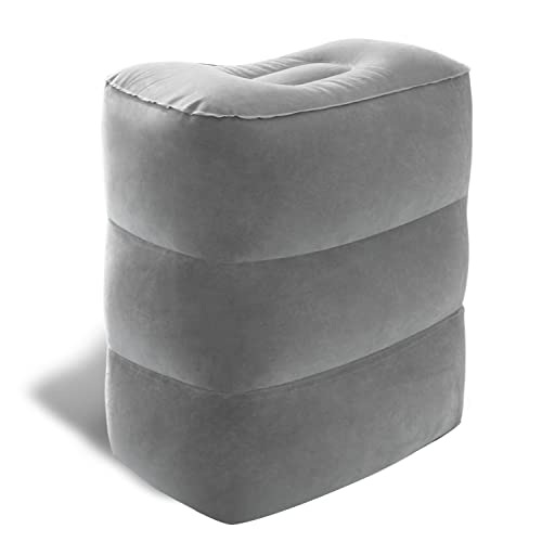 Betus Inflatable Travel Foot Rest Pillow - Ultra Comfortable and Compact - Toddle & Kids Leg Rest Stool for Long Flight/Trip by Airplane or Car - color: Foot Pillow
