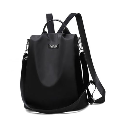 Large Travel Backpack for Women Waterproof Back Pack Black Shoulder Bag Fashion Backpack Purse Anti-Theft Daypack for College Work - color: Black