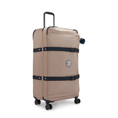 Kipling Women's Spontaneous Large 31-Inch Softside Spinner Wheel Luggage, Integrated TSA Accepted Lock - color: Soft Taupe C, size: Large