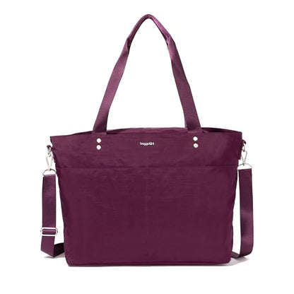 Baggallini Carryall Laptop Tote - color: Mulberry