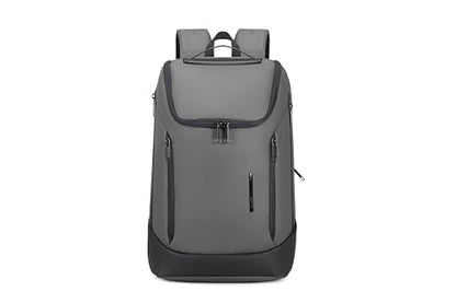 Shockproof Waterproof Laptop Backpack, 17-Inch Anti-Scratch Travel Backpack with Large Storage(Black/Gray/Green) (Grey) - color: Grey