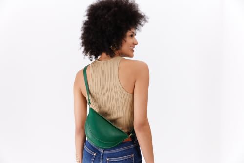 Portland Leather Goods Koala Sling Bag - Adjustable Full-Grain Leather - color: Bacalar, size: Small