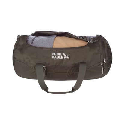 Eddie Bauer Stowaway Packable Duffel Bag, 45L, Dark Forest - color: Dark Forest