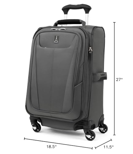 Travelpro Maxlite 5 Softside Spinner Set, Grey, 2-Piece (21/25) - color: Shadow Grey, size: 2-Piece Set (21/25)