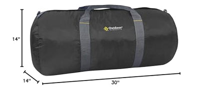 Outdoor Products Deluxe Duffel (Black, 12 in X 24 in) - color: Black, size: Medium