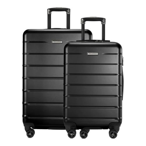 Ricardo Beverly Hills Cambria Hardside Luggage | Stylish Suitcase with Wheels for Effortless Travel, Expandable and Secure TSA-Locked Packing, 2-Piece Set (20", 24") Black Pearl - color: Black Pearl, size: 2-Piece Set (20, 24)