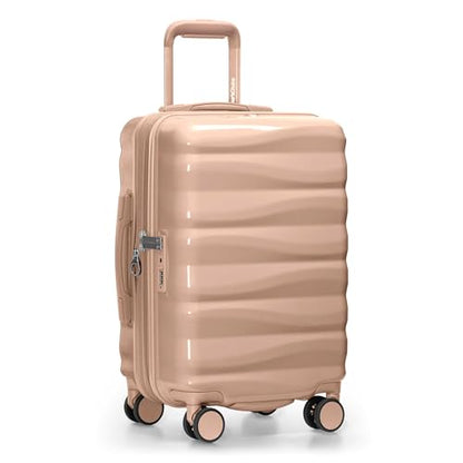 Traveler's Choice Edinburgh II Hardside Spinner Luggage, TSA Lock, Sand, 21" Carry-on - color: Sand, size: 21" Carry-on