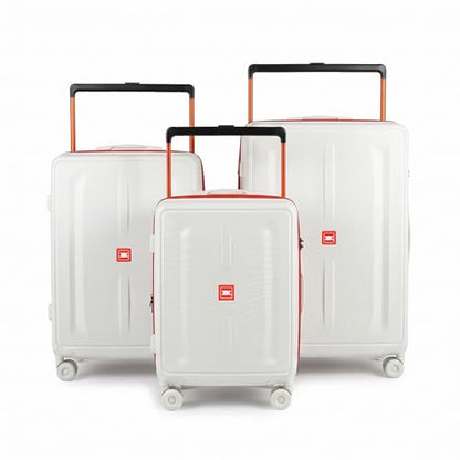 3 Piece Luggage set,Wide Handle Suitcase Set w/TSA LOCK - color: Beige, size: 3-Piece Set (20"/26"/30'')
