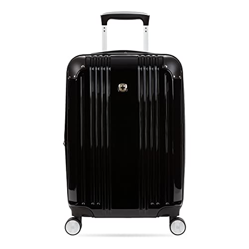SwissGear 7786 Hardside Expandable Luggage with Spinner Wheels, Black, Carry-On 20-Inch - size: Carry-On 20-Inch