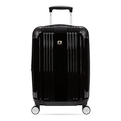 SwissGear 7786 Hardside Expandable Luggage with Spinner Wheels, Black, Carry-On 20-Inch - size: Carry-On 20-Inch