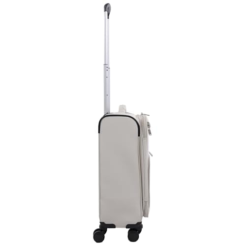 Martha Stewart Softside Carry-On Luggage, Light Grey - color: Light Grey, size: 22"