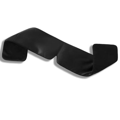 Mulberry Silk Sleeping Eye Mask, ALASKA BEAR Wraparound Style Comfort Ear Muff Blindfold and Soft Headband for Full Blackout and Hair Protection, Adjustable - color: Blackⅱ