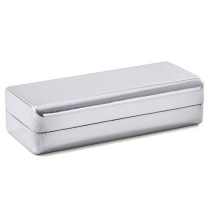 TRIUMPH VISION Sunglasses Case Hard Shell Glasses Case Eyewear Eyeglasses - color: Silver, size: Medium for eyeglasses