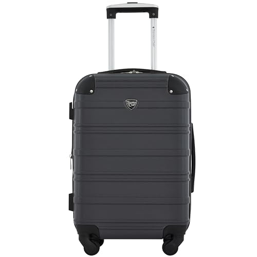 Travelers Club Phoenix Luggage, Blackened Pearl, 22-Inch Carry-On - color: Blackened Pearl, size: 1-Piece (22" Carry-On)