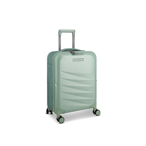 ROLLINK Foldable Mono Carry-On Suitcase 21” – Foldable Hardshell Luggage, Double Spinner Wheels, TSA Lock, Lightweight & Durable Travel Case – Scratch, Water & Impact Resistant (Hedge Green) - color: Hedge Green, size: Carry-On