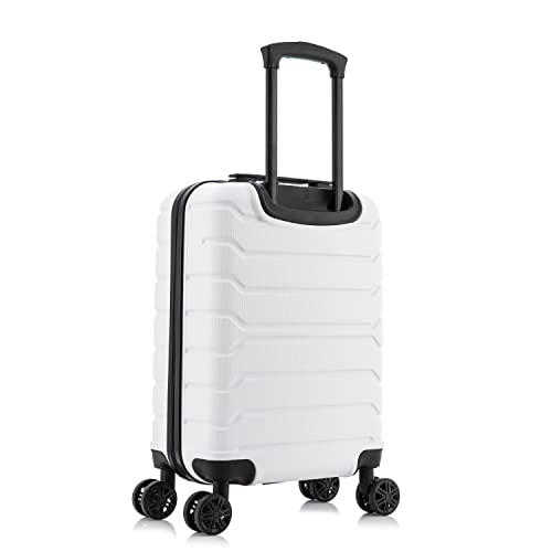 InUSA TREND 20-Inch Carry-On Hardside Spinner Luggage Lightweight Durable White - color: White, size: 20 Inch
