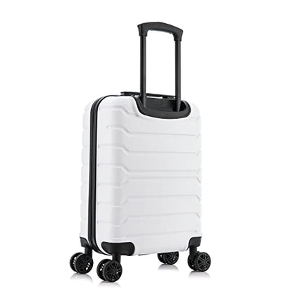 InUSA TREND 20-Inch Carry-On Hardside Spinner Luggage Lightweight Durable White - color: White, size: 20 Inch