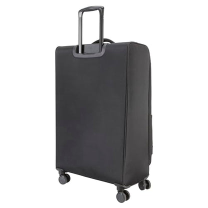 Kenneth Cole REACTION The Venturer 28-Inch Carry-On Lightweight Durable Softside 8-Wheel Spinner Cabin Size Luggage, Black - color: Black, size: Large