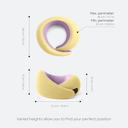 Ostrichpillow GO Travel Pillow, 360° Memory Foam Support, Soft & Washable - color: Daydream