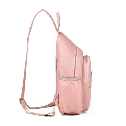 Mini Backpack Small Crossbody Bags Sling Bag for Women Casual Convertible - color: Pink