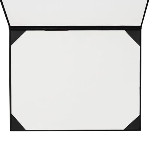 GraduationMall 8.5"x11" Smooth Padded Diploma Cover Certificate Holder Black,48-Packs - color: Black, size: 48 Packs