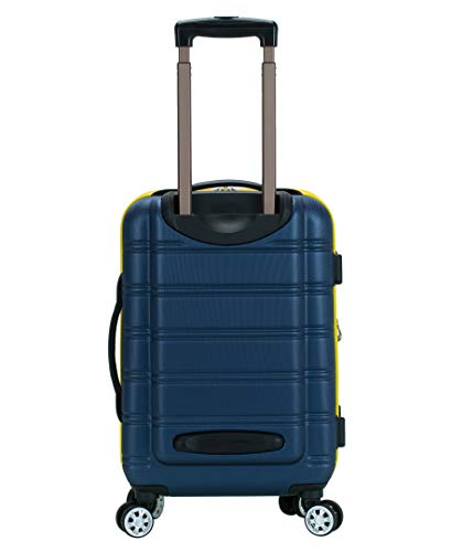 Rockland Melbourne Hardside Expandable Spinner Wheel Luggage, Carry-On 20", Navy - color: Navy, size: Carry-On 20"
