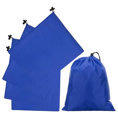 uxcell 210D Polyester Drawstring Bag w/Toggle,10x12 Inch Bag,Dark Blue - color: Dark Blue, size: 10x12inch