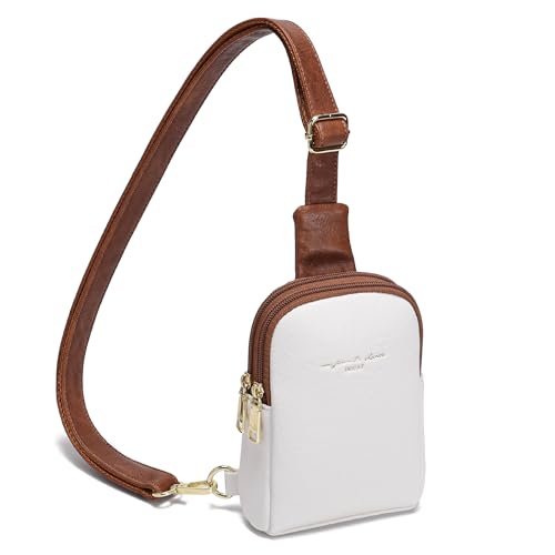 INICAT Small Crossbody Bags for Women, Mini Travel Sling Purse - color: Off-white, size: Small