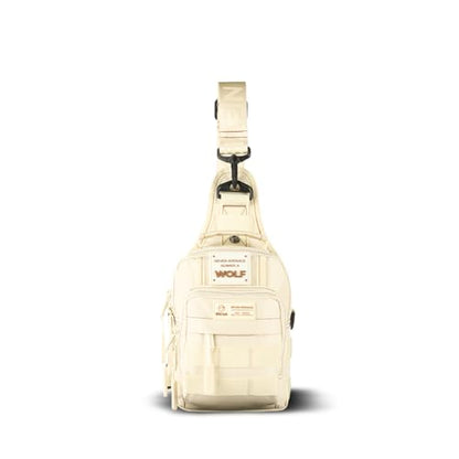 WOLFpak 4L Mini Tactical Sling Bag Crossbody - color: Vanilla