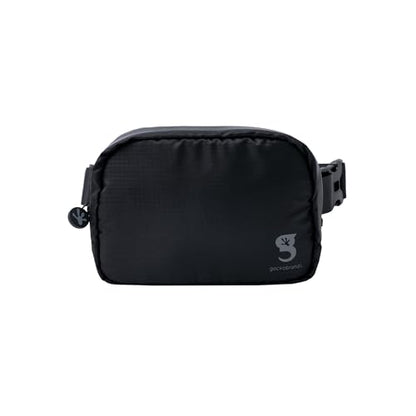 geckobrands Waterproof Belt Bag – Water-Resistant Gear Organizer with Phone Window & Adjustable Strap - color: Black