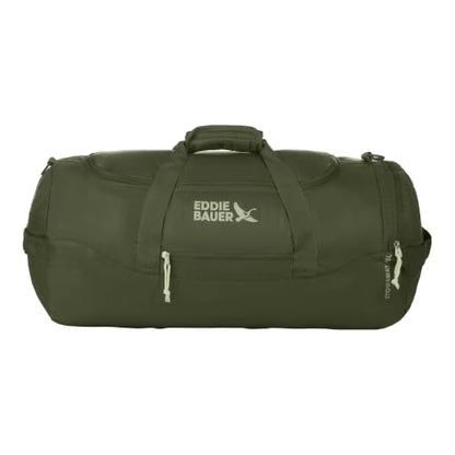 Eddie Bauer Stowaway Packable Duffel Bag | Travel | Foldable | Lightweight | Durable | Ripstop Polyester, 45L, Irish Moss - color: Irish Green