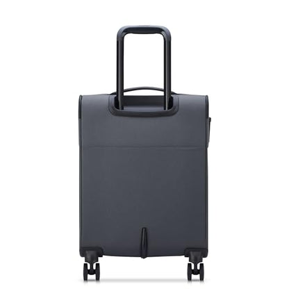 United Colors of Benetton Be Softside Expandable Luggage with Spinner Wheels, Anthracite, Carry-On 19 Inch - color: Anthracite, size: Carry-On 19 Inch