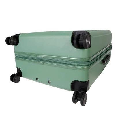TRIPS EON 28-Inch Lightweight Durable Hardside 8-Wheel Spinner Checked Suitcase Size Luggage, Comfrey Green - color: Comfrey Green, size: LARGE CHECKED