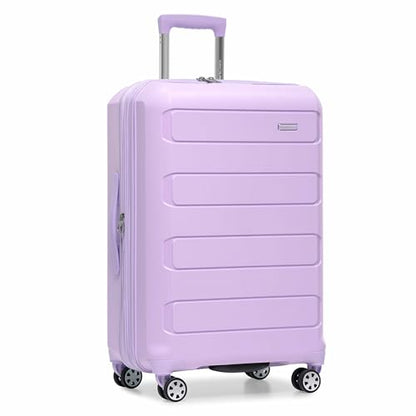 Traveler's Choice Pagosa Hardshell Expandable Luggage with Spinner Wheels, Lavender, 27-Inch Medium - color: Lavender, size: 27-Inch Medium