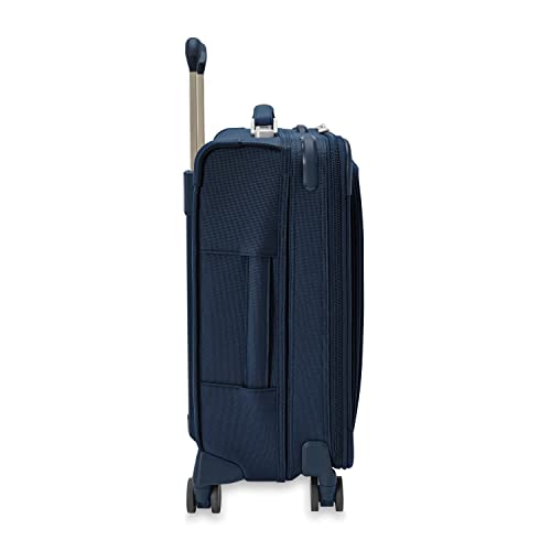 Briggs & Riley Baseline Global 21 Inch Softside Carry-On Spinner, Navy - color: Navy, size: 21" Carry-On