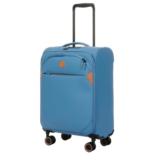 Verage Cambridge Lightweight Carry On Luggage,Softside Expandable Suitcase with Spinner Wheel (20-Inch, Harbor Blue) - color: Harbor Blue, size: 20-Inch