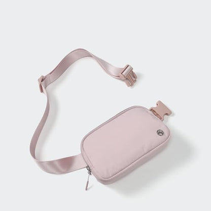 Pander Unisex Belt Bag Fanny Pack for Women with Adjustable Strap, Small Waist Pouch for Workout Running Traveling Hiking - color: Pink