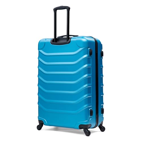 InUSA ENDURANCE Luggage with Spinner Wheels | Durable Lightweight Hardside Suitcase, Travel Bag with Handle and Trolley, 32-Inch Extra-Large Checked Luggage | Teal - color: Teal, size: 32-Inch