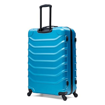 InUSA ENDURANCE Luggage with Spinner Wheels | Durable Lightweight Hardside Suitcase, Travel Bag with Handle and Trolley, 32-Inch Extra-Large Checked Luggage | Teal - color: Teal, size: 32-Inch