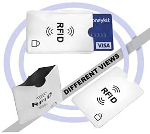 SaiTech IT 20 Pack RFID Blocking Sleeves for Debit and Credit Cards,Silver - size: RFID Card Sleeve 20 Pcs