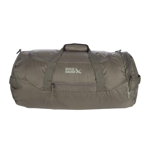 Eddie Bauer Stowaway Packable Duffel Bag| Travel | Foldable | Lightweight | Durable | Ripstop Polyester | 23" Length | 45L Capacity - Spruce Green - color: Spruce