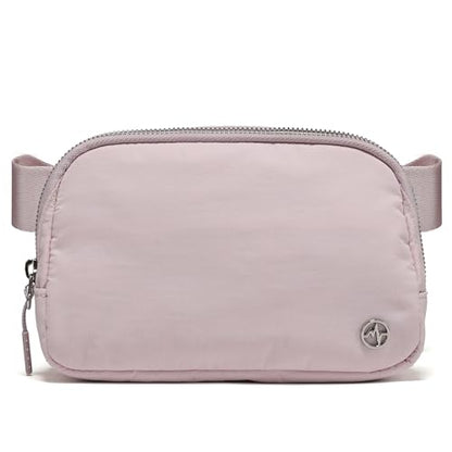 Pander Unisex Belt Bag Fanny Pack for Women with Adjustable Strap, Small Waist Pouch for Workout Running Traveling Hiking - color: Pink
