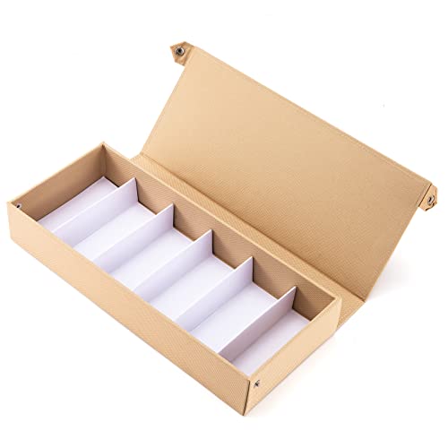 TRIUMPH VISION Multi Glasses Organizer Eyeglass Storage Sunglasses Case Box - color: Beige