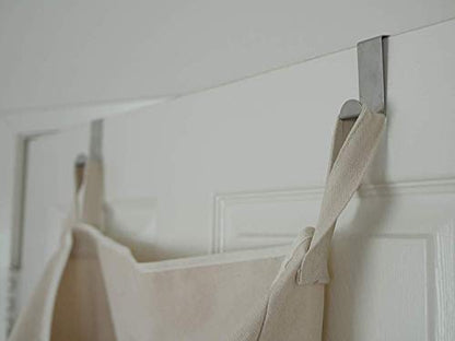 Hanging Laundry Hamper with Front Pocket, Beige, 65 Liters - color: Beige, size: 65 Liters