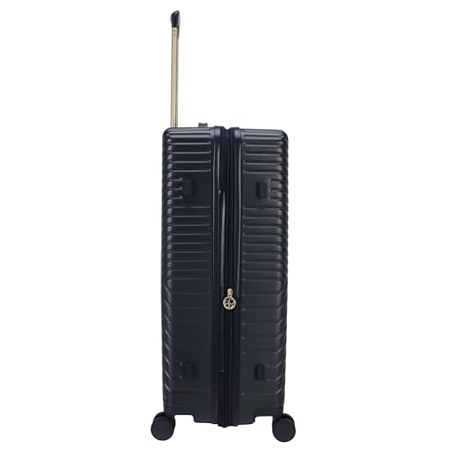 Jessica Simpson Abilene 28" Expandable 8-Wheel Spinner Large Checked Luggage Suitcase, Blue Nights - color: Blue Nights, size: Large Checked