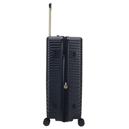 Jessica Simpson Abilene 28" Expandable 8-Wheel Spinner Large Checked Luggage Suitcase, Blue Nights - color: Blue Nights, size: Large Checked