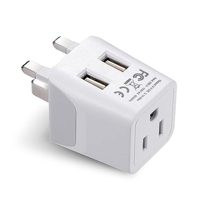 Ceptics European Plug Adapter, Safe USB-C 30W PD & QC 3.0-2 USA Socket - Compact & Powerful - Use in Greece, Italy, Switzerland, Turkey, Portugal - Includes Type C Swadapt Attachment - style: Type C - 30W USB-C
