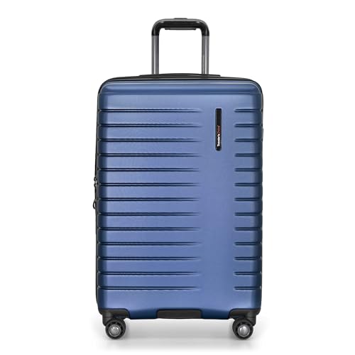 Traveler's Choice Archer Polycarbonate Expandable Luggage with Spinner Wheels, Blue, Checked 26-Inch - color: Blue, size: 1-Piece (Checked 26-Inch)