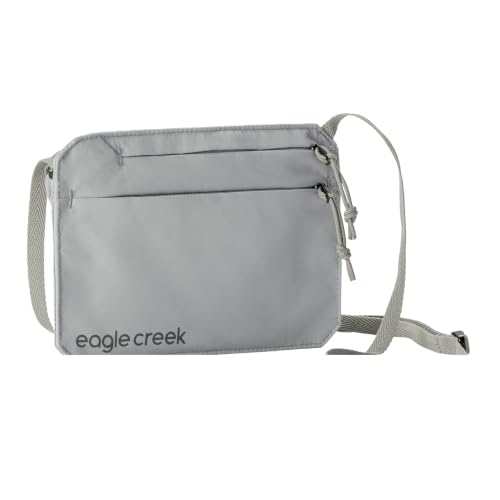 Eagle Creek Undercover RFID Neck Wallet – Lightweight Travel Security with RFID Blocking – Hidden, Adjustable Strap - color: 367 Storm Grey