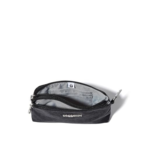 Baggallini On the Go Daily RFID Pouch - color: Black Cheetah Emboss
